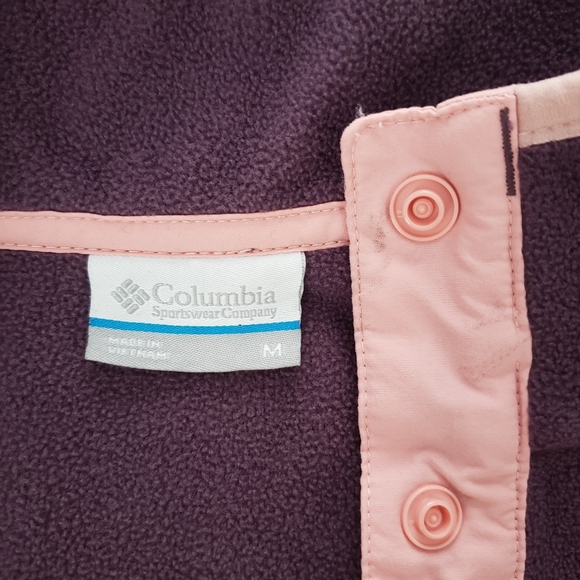 Columbia Mountain Side Fleece Pullover in Purple - Picture 6 of 7